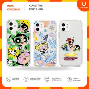 Casing The Powerpuff Girls PPG Buttercup, Bubbles, Blossom Phone Case by Caseneko Cute Couple