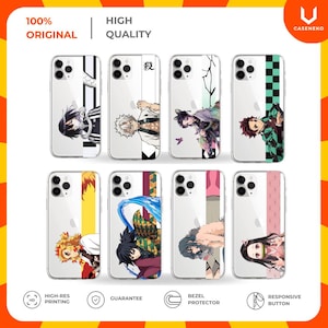 Demon Slayer Custom Phone Case Tanjirou Zenitsu Giyu Nezuko Inosuke Kyoujirou Nezuko Shinobu Caseneko iPhone Samsung Anime Casing