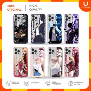 Caseneko Case Sung Jin Woo Cha Hae In Solo leveling Ore Dake no Level Up Anime Game Phone Casing Custom