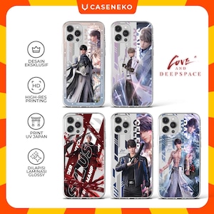 Sylus Xavier Rafayel Zayne Celeb Custom Phone Case Love and Deepspace Caseneko iPhone Samsung Android Anime Game Smart Phone Casing