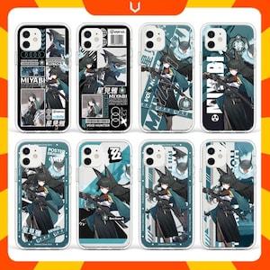 Hoshimi Miyabi Custom Phone Case Zenless Zone Zero ZZZ Caseneko iPhone Samsung Android Anime Game Smart Phone Casing