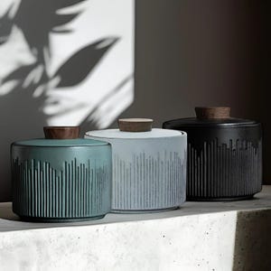 Japanese Ceramic Tea Canister  | Portable Sealed Storage Food Organizer | Minimalist Kitchen Organizer Gift