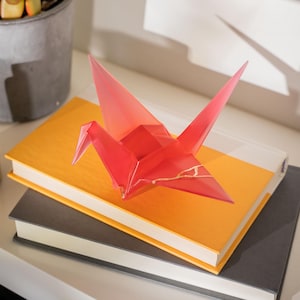 Kintsugi Origami Crane | Handmade Resin Origami Crane | Blossom