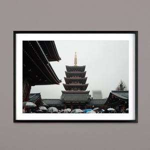 Japanese Pagoda Photography Print, Japanese Street Photography Print, Japanese Temple Photography, Fine Print Wall Art