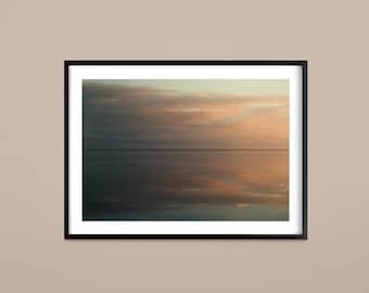 Island See Fotografie Druck, Wasser Spiegelung Fotografie, Natur Landschaft Fotografie, abstrakte Fotografie Druck, feine Druck Wandkunst