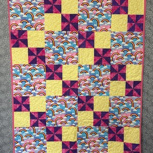 Rainbows and Pinwheels Quilt