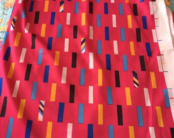 Vintage fabric polyester mod print