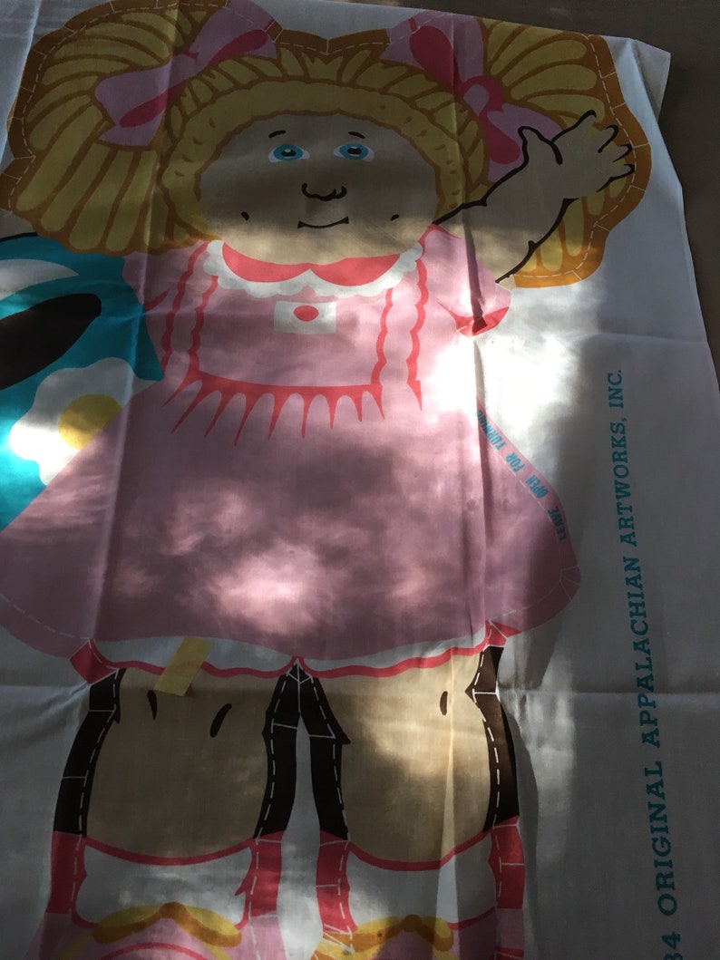 Vintage cabbage patch fabric panel rare