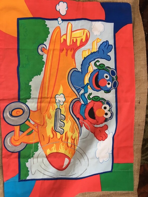 Vintage Sesame Street Pillowcase Etsy
