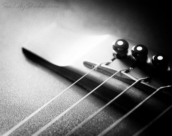 Acoustic Bridge : guitar photo black white macro photography musical instrument monochrome surreal home decor 8x10 11x14 16x20 20x24 24x30