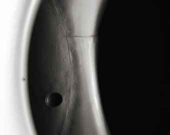 Jet Engine : plane photography black and white monochrome abstract industrial home decor 8x12 12x18 16x24