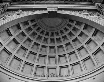 Amphitheater : black white photo photography geometric dome golden gate park san francisco home decor 8x12 12x18 16x24 20x30 24x36