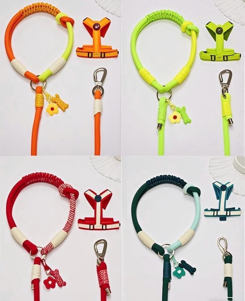 Colorful Pet Leashes ！hand - Woven and Designed by the Original Creator ...