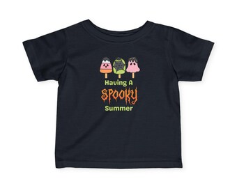 Spooky Summer Infant Tee, Halloween Baby Shirt, Cute Kids Top, Festive Toddler Tee, Summer Celebration Outfit