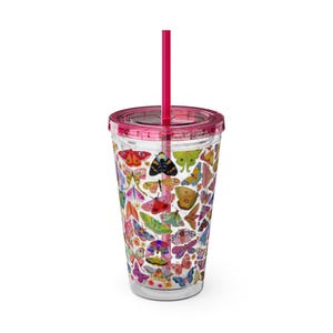 Colorful Butterfly Tumbler, Vibrant Travel Mug, Floral Water Bottle, Cute Gift for Nature Lovers, Summer Cup for Outdoors, [...]