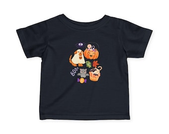 Adorable Halloween Infant Tee, Cute Toddler Shirt, Baby Costume Tee, Fall Baby Outfit, Halloween Gift for Kids