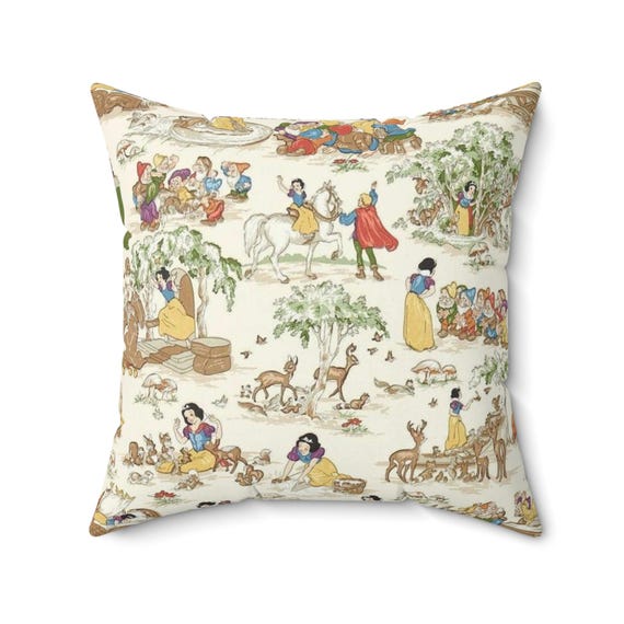 Snow White Decorative Pillow Cover