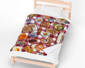 Red Picnic Throw Blanket