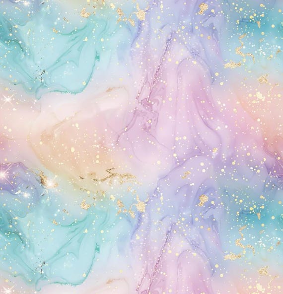 Purple Gradient Galaxy Aurora Color Pure Cotton Fabric - Soft Children's Fabric - Handmade DIY Fabric - Suitable for Sewing