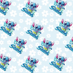 Summer Fresh Stitch Style Cartoon Fabric Cotton Fabric - Soft Children's Fabric - Handmade DIY Fabric - Suitable for Sewing
