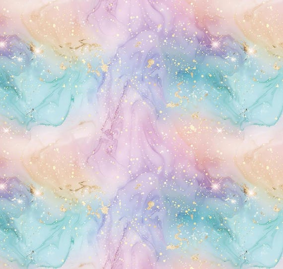 Lila Farbverlauf Galaxy Aurora Farbe reiner Baumwollstoff