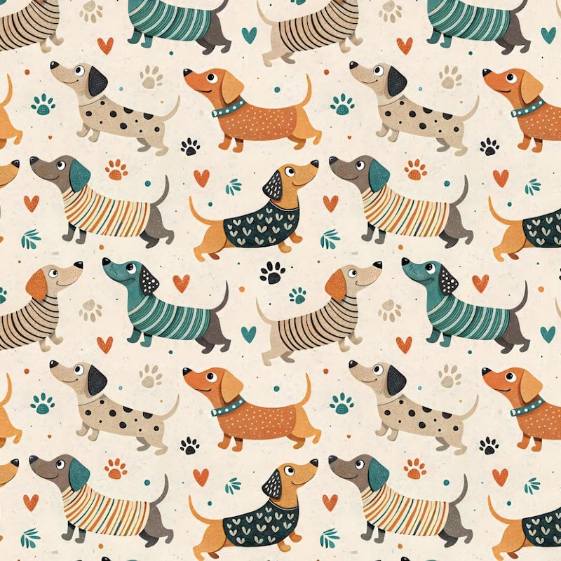 Complete Half Pattern Cartoon Fabric Pattern - Etsy