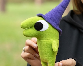 Lächelnde Freunde Glep Plüschtier, handgemacht, 28 cm
