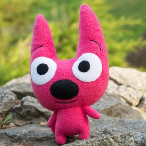 Pink Cat Plush - Custom Handmade Soft Toy, Made to Order