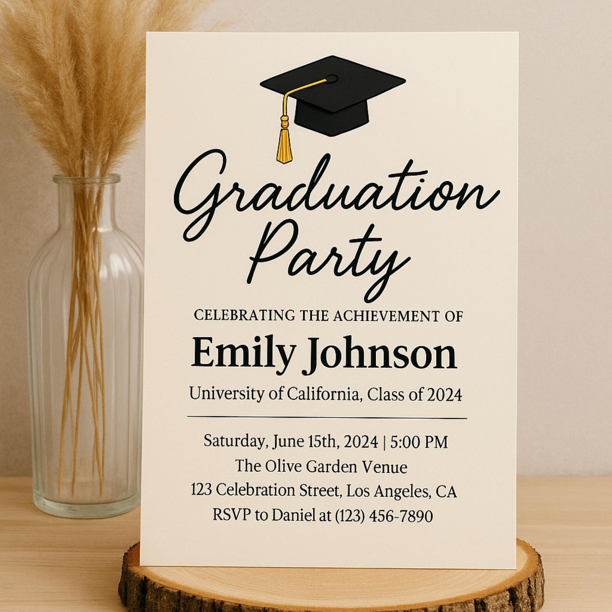 エレガントな卒業パーティー招待状テンプレート：看護学、博士号（デジタル招待状） - Etsy 日本, image size:2000x2000