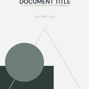 Mineral Graphite Cool Contrast Modern Cover Template | Corporate Design | Minimal Business Report | Editable Digital Download