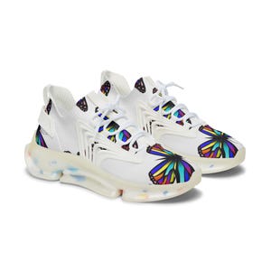 Colorful Butterfly Women&#39;s Sneakers, Stylish Mesh Shoes for Casual Wear, Spring Fashion Footwear, Lightweight Athletic Sneakers, [...]