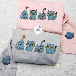 Embroidered KPOP Band Sweatshirt, Derpy Demon Hunt Tee, Gift For Korean KPOP Fan, Funny Band Girls, Gift For Her ESS067.H.C