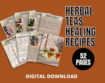 E-book de Receitas de Chás de Ervas: Guia de Remédios Naturais (Download Digital)