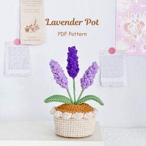 Elegant Flower Pot Crochet Patterns Set, Crochet Flower Pattern, Crochet Plant Pot Pattern Bundle, Crochet Gift for Mom, Digital PDF Pattern