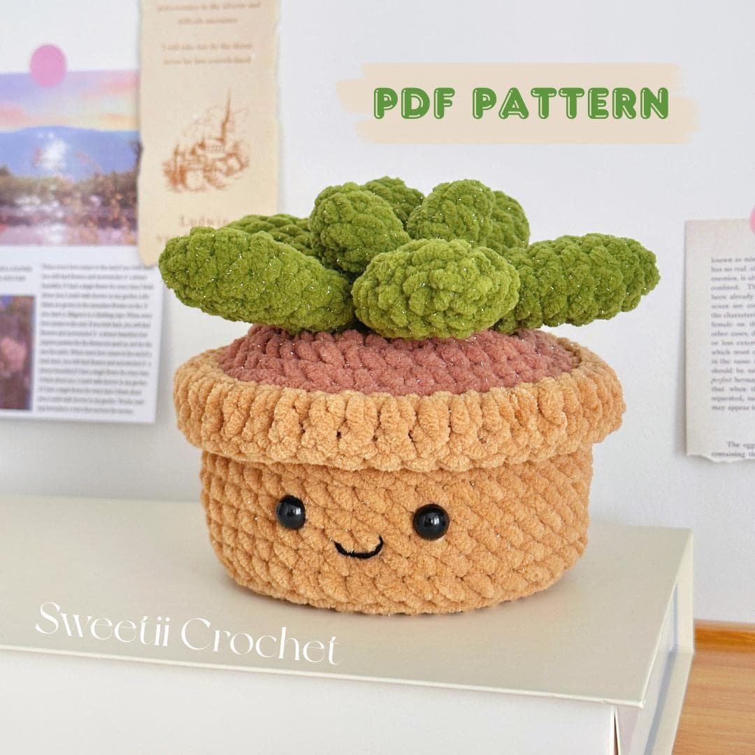 33 Succulent Crochet Patterns for Easy Indoor Garden Decor and Handmade Gifts 9 Cute Succulent Crochet