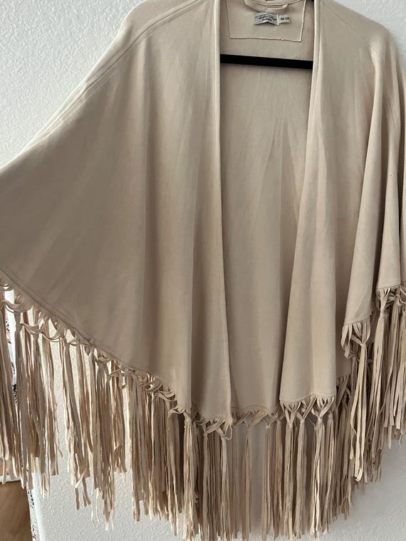 exquisite earthy  Boho fringe Cape