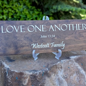 Custom Wood Sign, Wood Sign Custom,  House Warming Gift, Engraved Bible Verse, Father&#39;s Day gift,  Wedding Gift, Family Name