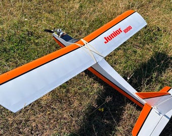 Junior 1000 – Balsa RC Trainer Plans | PDF & DXF Laser Cut Files