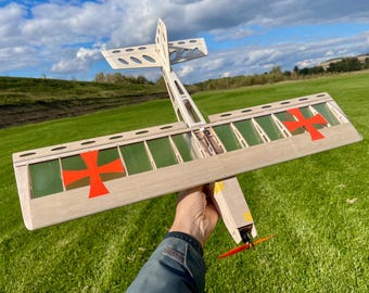 Plans d'avion télécommandé Mini Stick Evo | Maquettes d'avion en balsa, fichiers découpés au laser (téléchargement numérique)