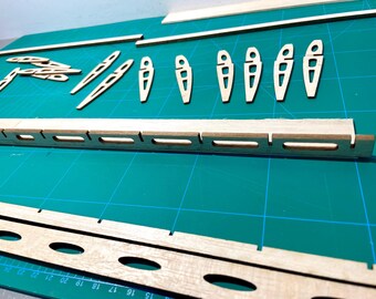 ミニスティックEvo RC飛行機設計図 | バルサ材模型飛行機、レーザー