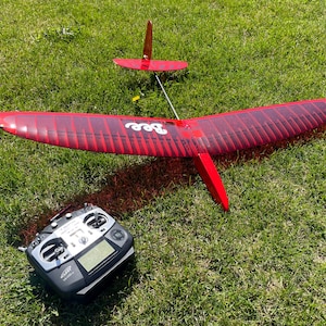 Bee DLG-zweefvliegtuig | 1 m balsa-zweefvliegtuig voor discuswerpen | DXF-lasergesneden plannen voor rc-glider | Zelfbouwpakket