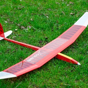 Colibri RC Glider 1.5m | DXF Plans for Balsa Models | Laser-Cut Ready & DIY Build