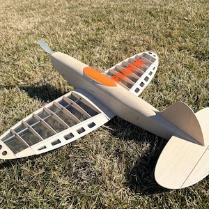 Phantom Mite RC Plane Plans | DXF Laser Cut Files, Balsa Wood Aircraft (Digital Download)