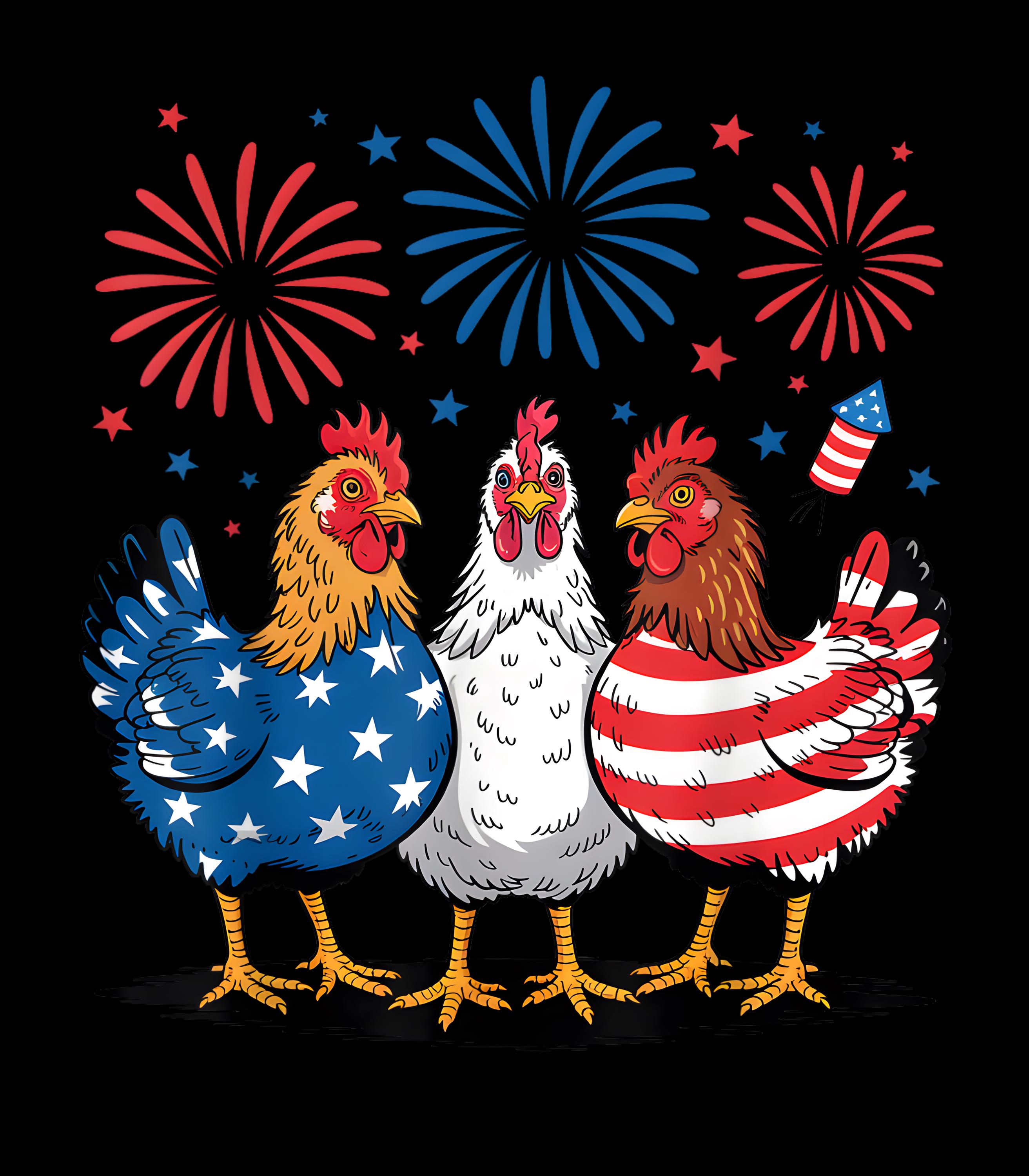 面白い愛国的な鶏、アメリカ国旗、独立記念日、チキン好き、png、アメリカ独立記念日、チキンUSAユーモア、png、即時ダウンロード - Etsy 日本, image size:2625x3000