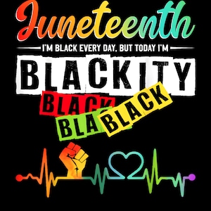 Juneteenth Blackity Heartbeat Histoire des Noirs, Amérique africaine png, Fête de l&#39;indépendance png, Afro-américain, Histoire des Noirs png, Téléchargement instantané