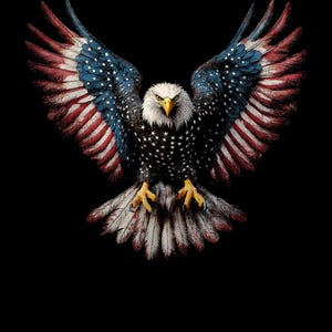 American Flag Bald Eagle 4th of July USA Patriotic Men Women png, US Independence Day png, Fourth Of July Family png, Instant Download