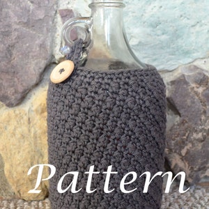 Instant Download Beer Growler Cozy Crochet Pattern 64 oz Half Gallon size May sell finished product image 5