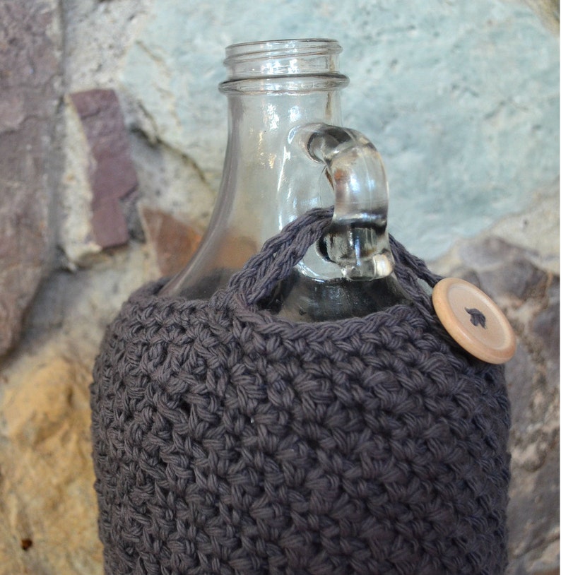 Instant Download Beer Growler Cozy Crochet Pattern 64 oz Half Gallon size May sell finished product image 6