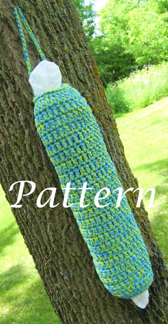 crochet grocery bag holder pattern
