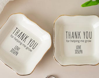 Personalized Teacher Gift, Custom Jewelry Dish for Teacher, Gift for Teacher, End of Year Teacher Appreciation Gifts, Teacher Trinket Dish